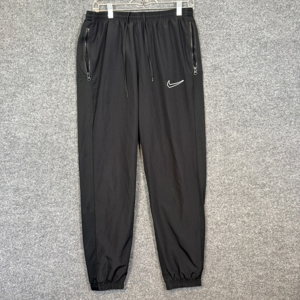 Nike Pants Womens Medium Black Joggers Swoosh Track Pants Pull On Athleisure